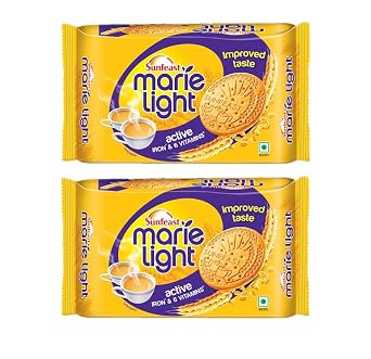 HUMARABAZAR Sunfeast Marie Light Active 200g Pack Of 2 - UNIQUE