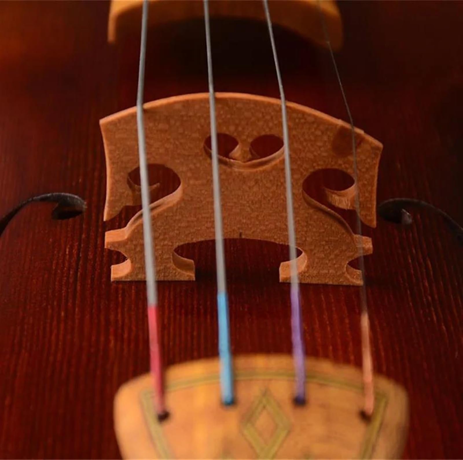 Violino Violini Barocchi 4/4 Fiammati Con Custodia E Archetto Per Principianti Verniciati A Mano