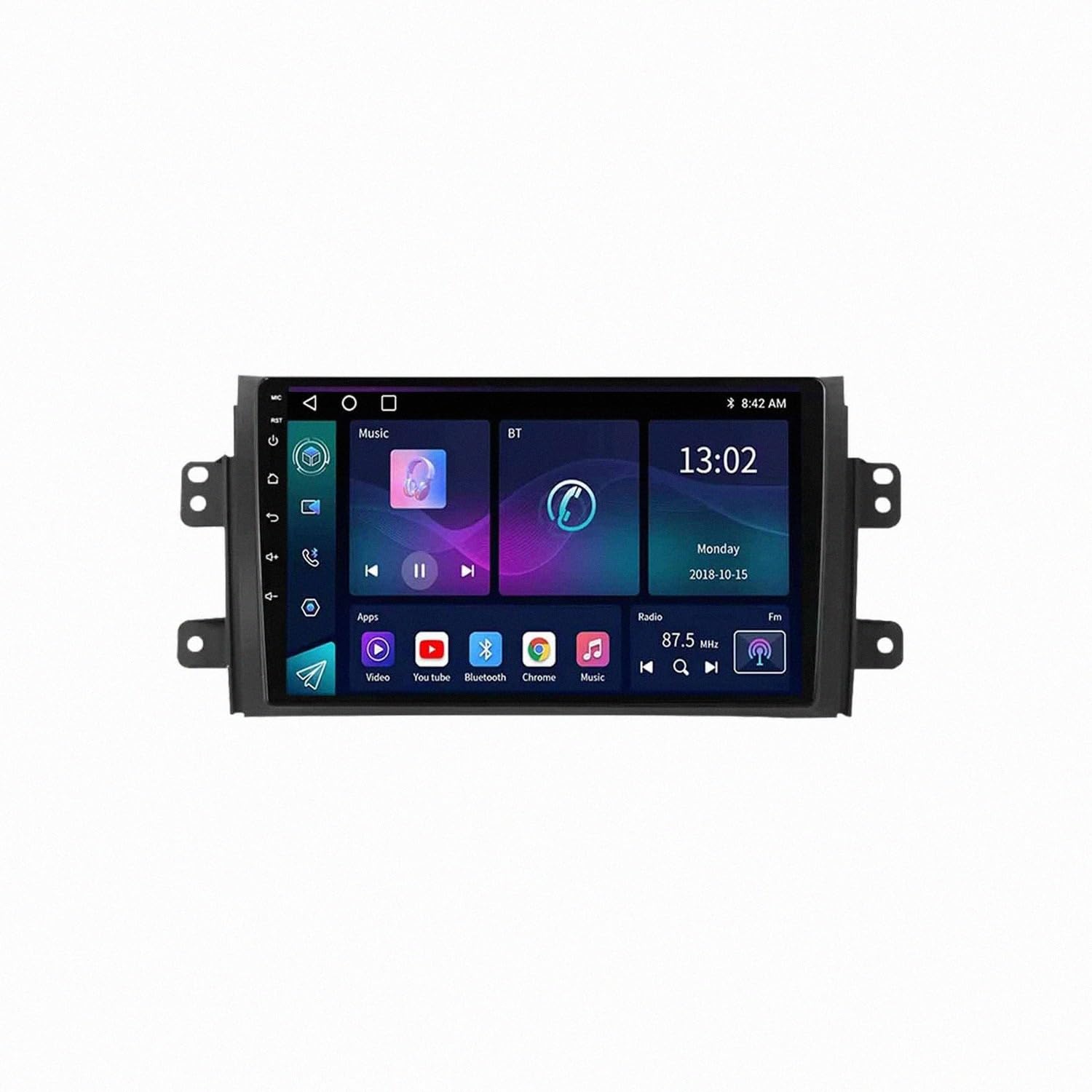 Autoradio Gps Navigazione Stereo 2 Din per Suzuki SX4 2006-2012 Wireless Carplay Android Auto Stereo Auto Bluetooth Ips con Pantalla Táctil con Gps, 8 Nucleo 6G+128G