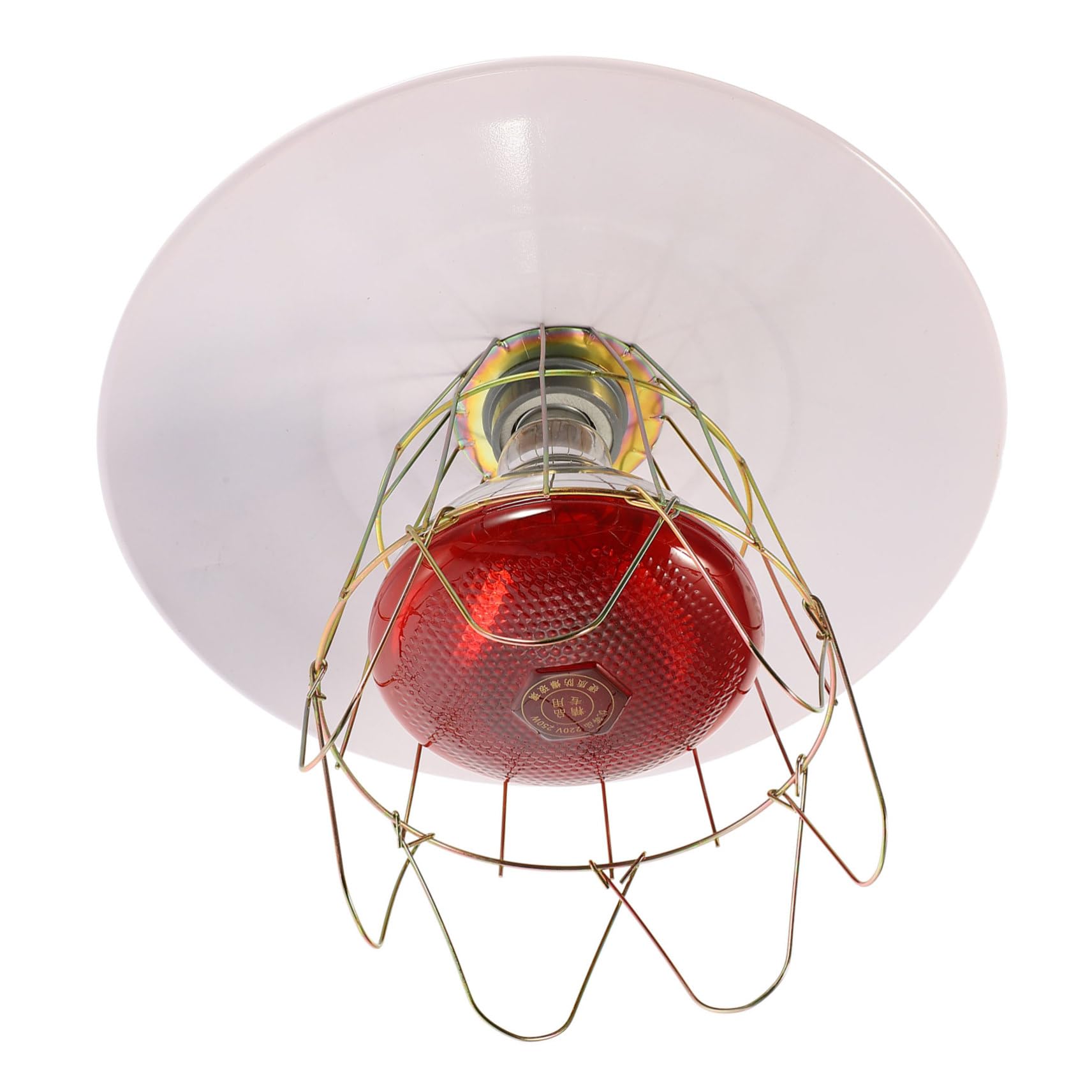 POPETPOP Lampada Riscaldante Facile da Installare e Resistente in Metallo e Alluminio Bianco Colore Casuale per Animali Domestici per Gabbie di Piccoli Animali e Bestiame