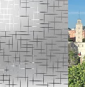 Zindoo Pellicola Per Finestre Opaca Satinata - Adesione Statica, 59,5x200 Cm - Per Privacy E Protezione UV