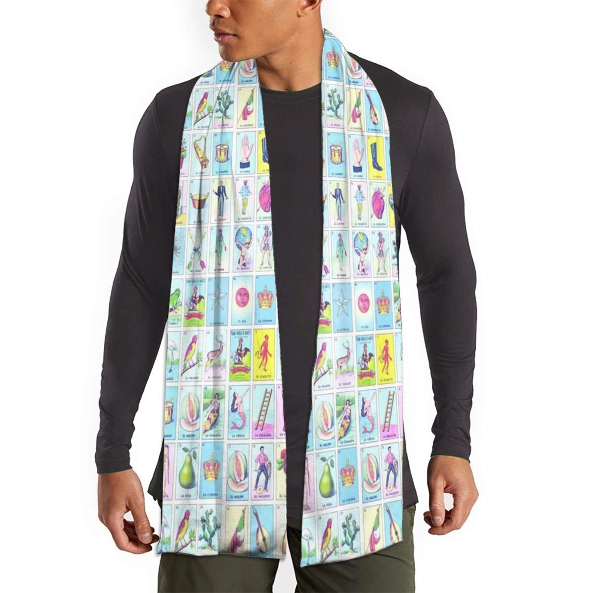 Loteria Small Scarfs – Imported Lightweight Neckwear Blanket Wrap Winter Shawl