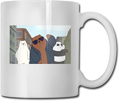 Amazon Co Jp マグカップ We Bare Bears 陶磁器 耐熱 大容量 おしゃれ コーヒーマグカップ かわいい 330ml 紅茶 飲み物 牛乳用 きれい デザイン 家 オフィス使用 ホーム キッチン
