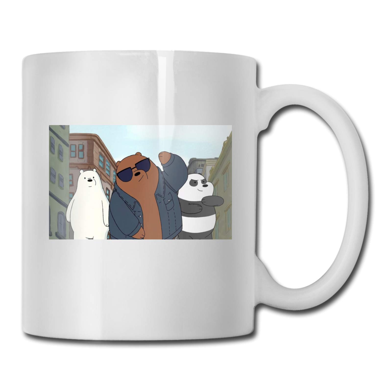 Amazon Co Jp マグカップ We Bare Bears 陶磁器 耐熱 大容量 おしゃれ コーヒーマグカップ かわいい 330ml 紅茶 飲み物 牛乳用 きれい デザイン 家 オフィス使用 ホーム キッチン