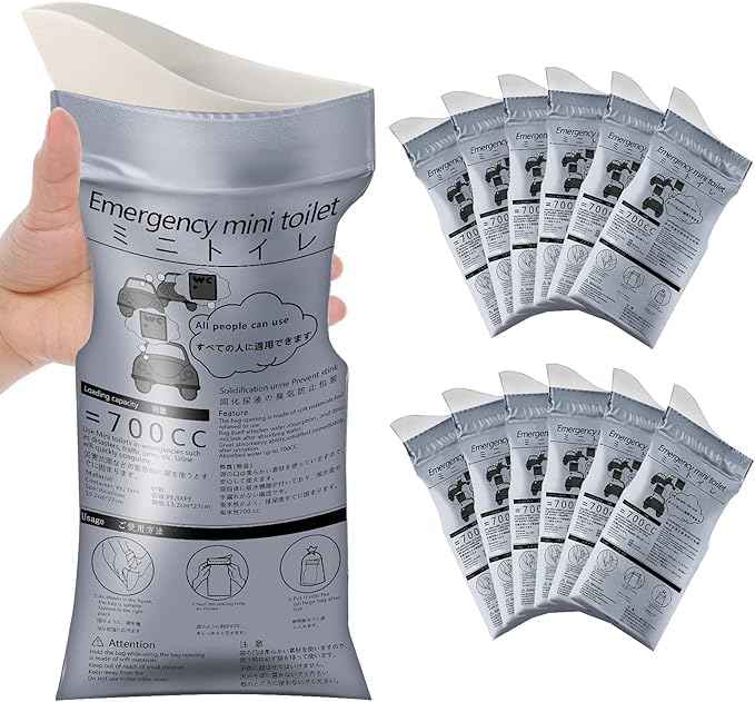 VIHM Disposable Emergency Urinal Bag,(Pack of 6) Portable Camping Pee Bags, Travel Pee Bags, Disposable Vomit Bags,Traffic Jam Emergency Portable Urine Bag, Vomit Bags for Men Women Kids Children-image-46