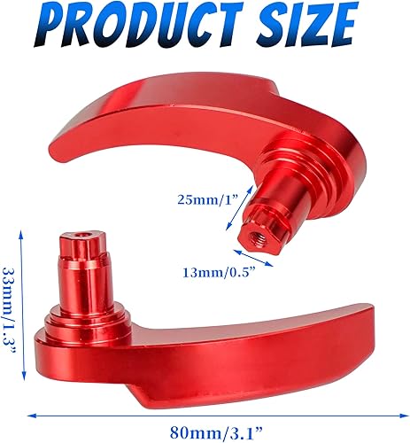 Miniatura 2 de Kit de pestillo de alforja de motocicleta compatible con Harley Davidson Touring Street Glide, Electra Glide, Road King, Ultra Limited 2014-2021 Rojo