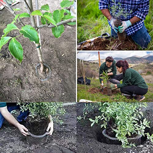 HH-LIFE 3 Stück 50x55 cm Metallnetzbeutel aus Edelstahl Widerstehe den Gophern Schutz von Pflanzenwurzeln, Baumwurzeln, Samen schützen für Draußen Rasen Bauernhof Gartenhöfe Wühlmausvertreiber