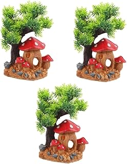 Balacoo 3 Pçs Réptil Esconderijo Réptil Esconde Decoração Do Tanque De Peixes Decorações De Peixes Para Tanque Decorações De Tigela De Peixes Decoração De Aquário De Peixes Répteis Resina