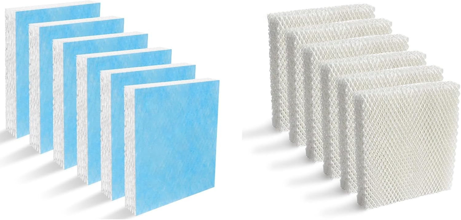 Lemige 12 Pack for Honeywell HFT600 Humidifier Filters T for Honeywell Humidifier HEV615 and HEV620, Compare to part HFT600T HFT600PDQ, Upgraded HFT600PF1 Replacement Wicking Filter T