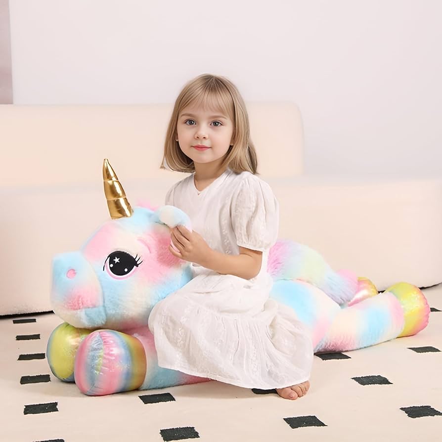 GOGO！unicorn Amazon.com: Small World Toys Bouncy Unicorn Horse, Ride on