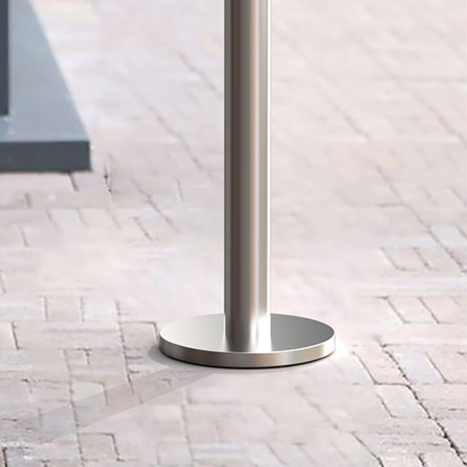 Standing Ashtray, Stainless Steel Cigarette Disposal Outdoor, Backyard Ashtray Cigarettes Butt Receptacle, Cigarette Butt Disposal for Outside Patio, Offices, Convenience Stores(Silver)