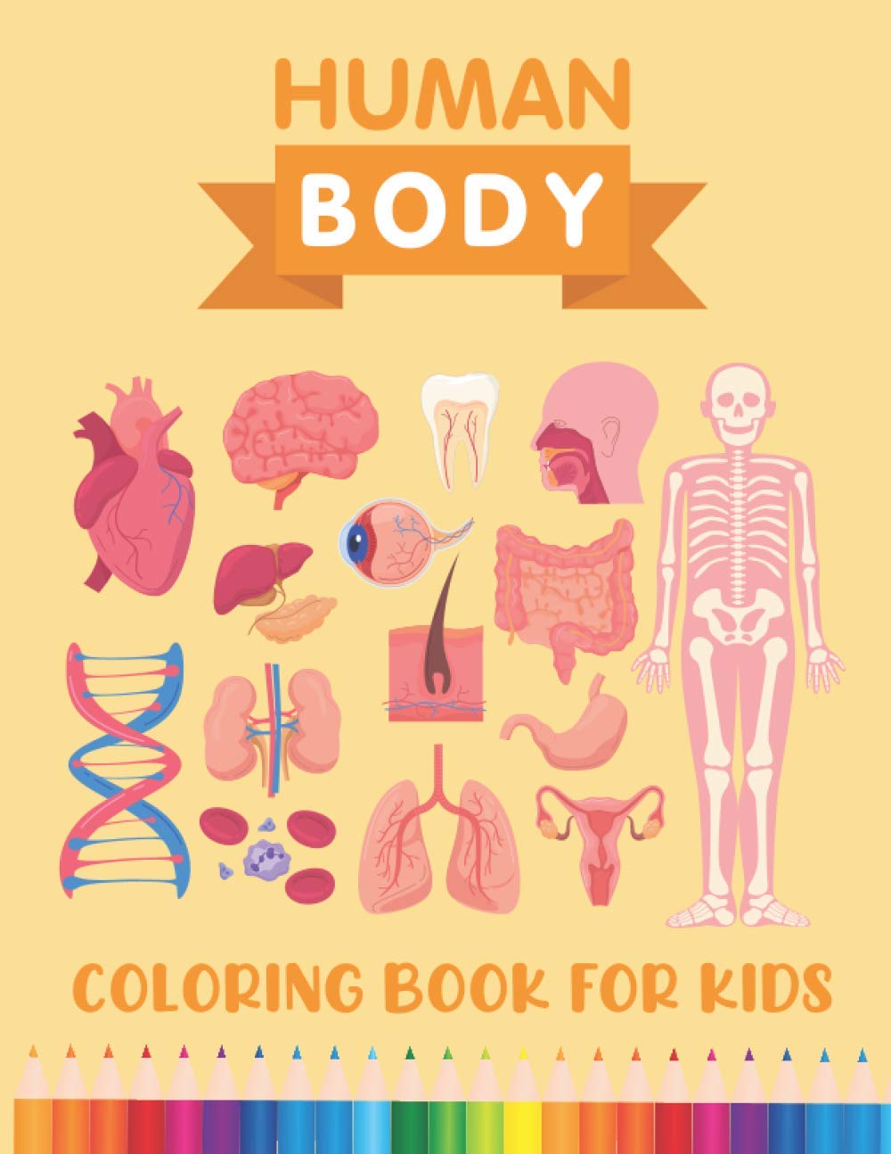 Human Body Coloring Book for Kids: Over 30 Human Body Parts Coloring Activity Book – Physiology Coloring Book - Human Anatomy Coloring Book for Kids ... for Kids Ages 4-8 - Children's Science Books Paperback – 26 Dec. 2020