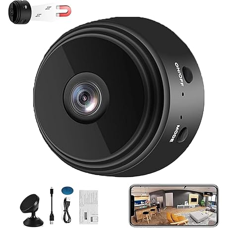 Camtrix Security Camera, Camtrix Magnetic Mini Security Camera, Night Vision Motion Detection...