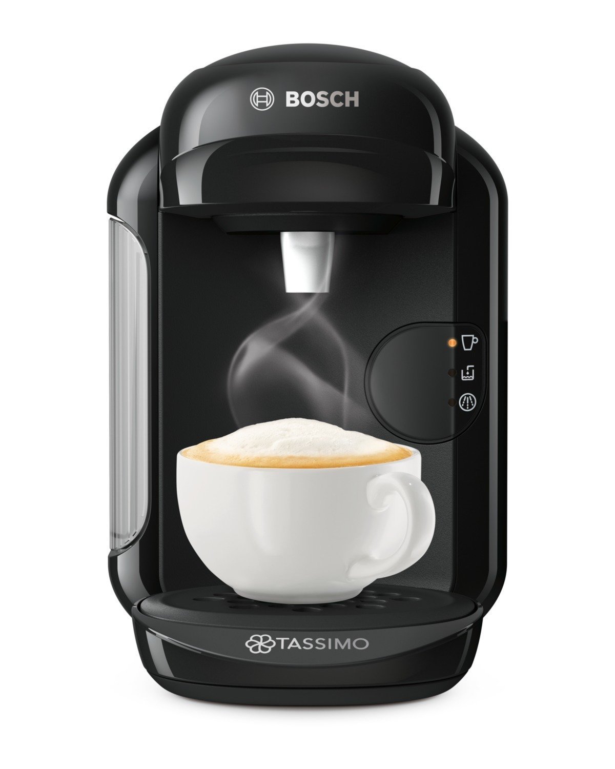 Bosch TAS12A2 - Cafetera (Independiente, Máquina de café en cápsulas, 0,7 L, 1300 W, Negro, Acero inoxidable)