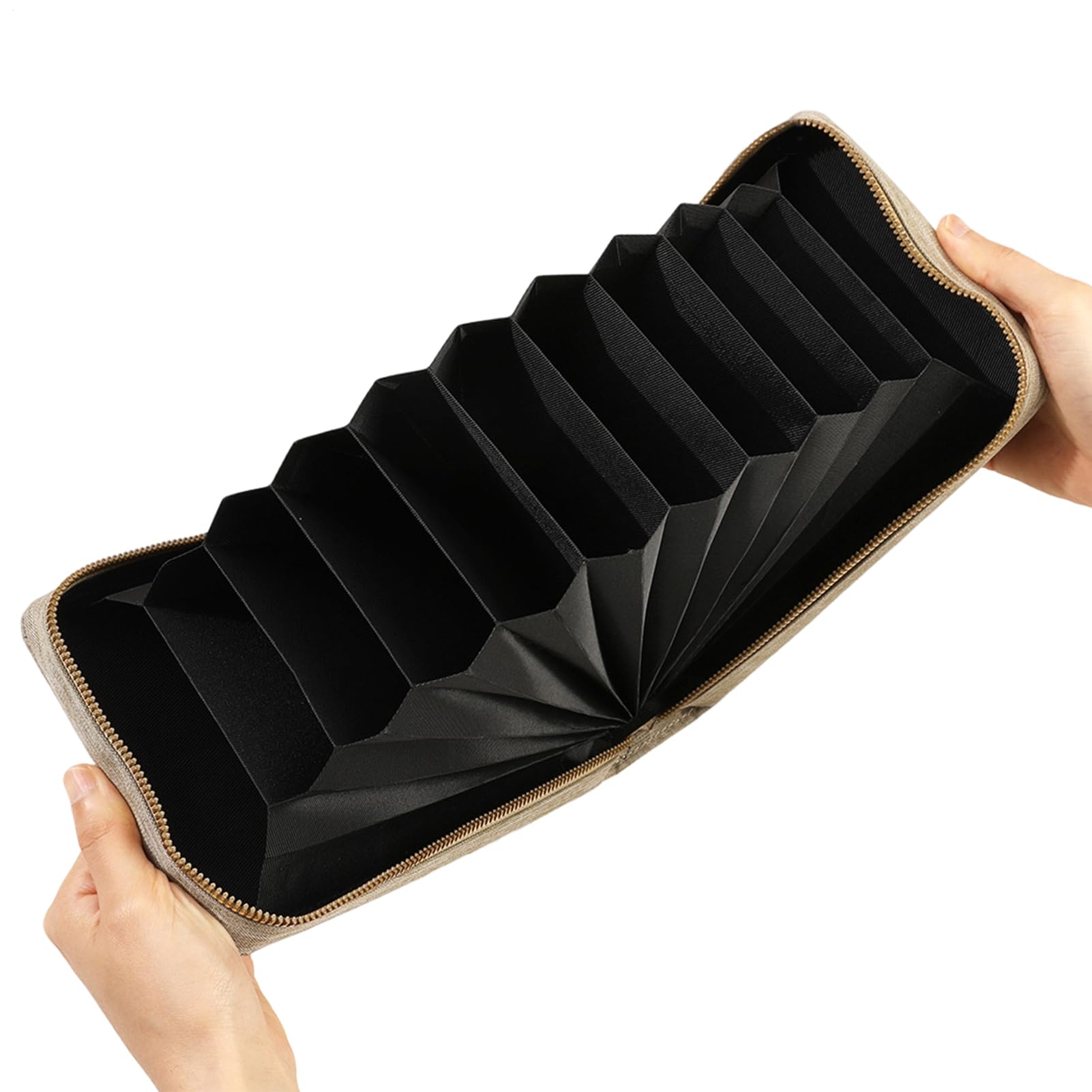 Bolsa para Agujas de Tejer Bolsa de viaje fina multicapa vacía
