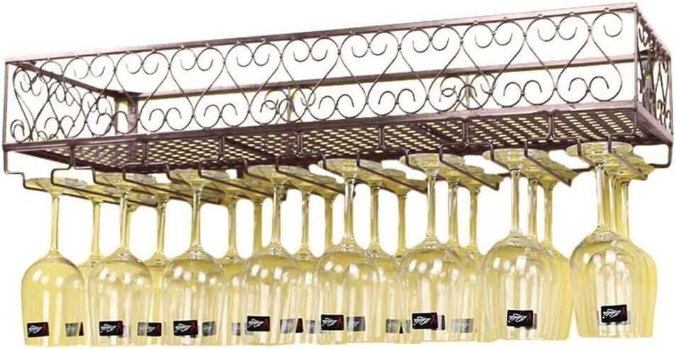 Casier à vin en métal pour salon et support de verres à champagne chic