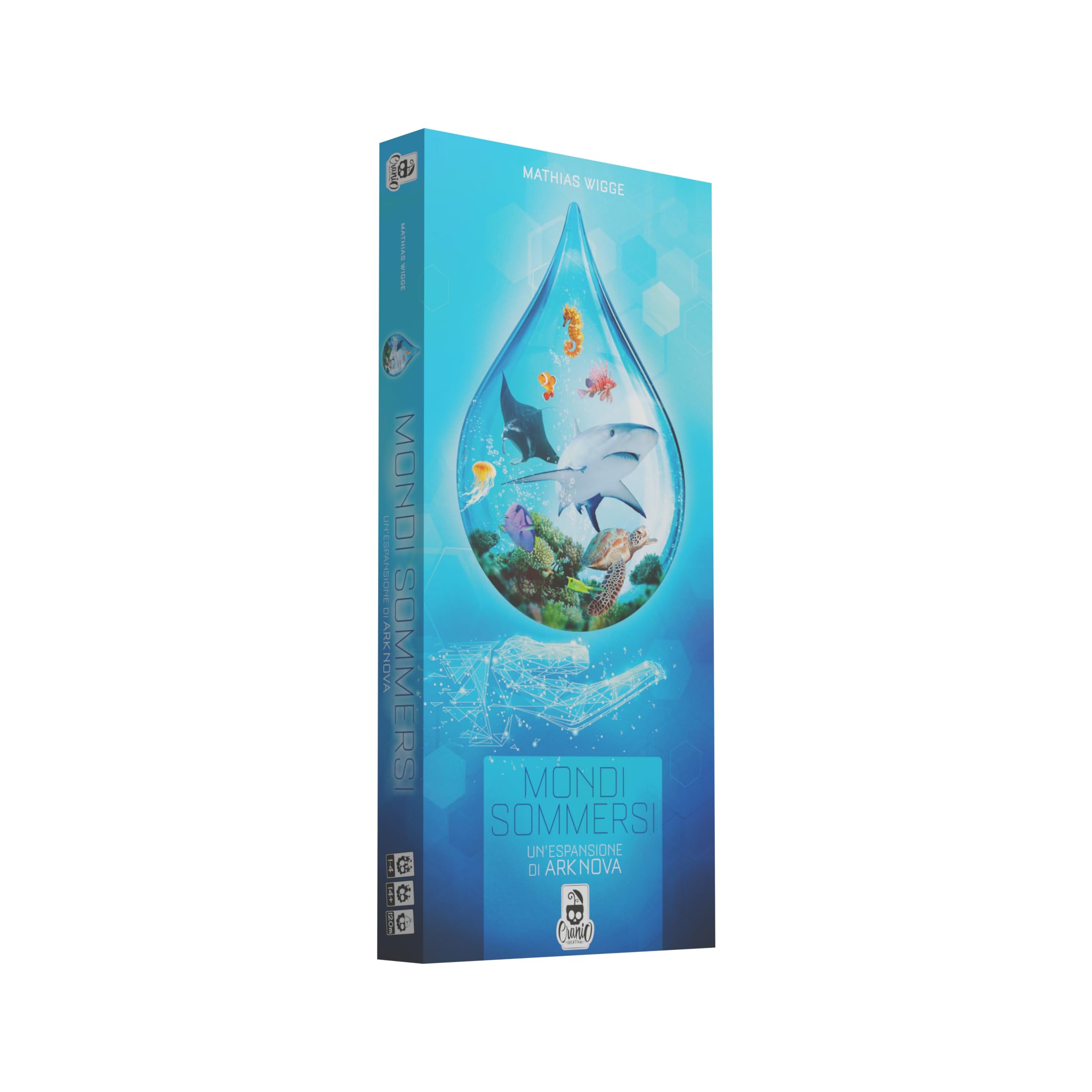 Cranio Creations - Ark Nova Underwater Worlds, Lots of Sea Animals Come in Your Zoos, Expansion, Italian Edition