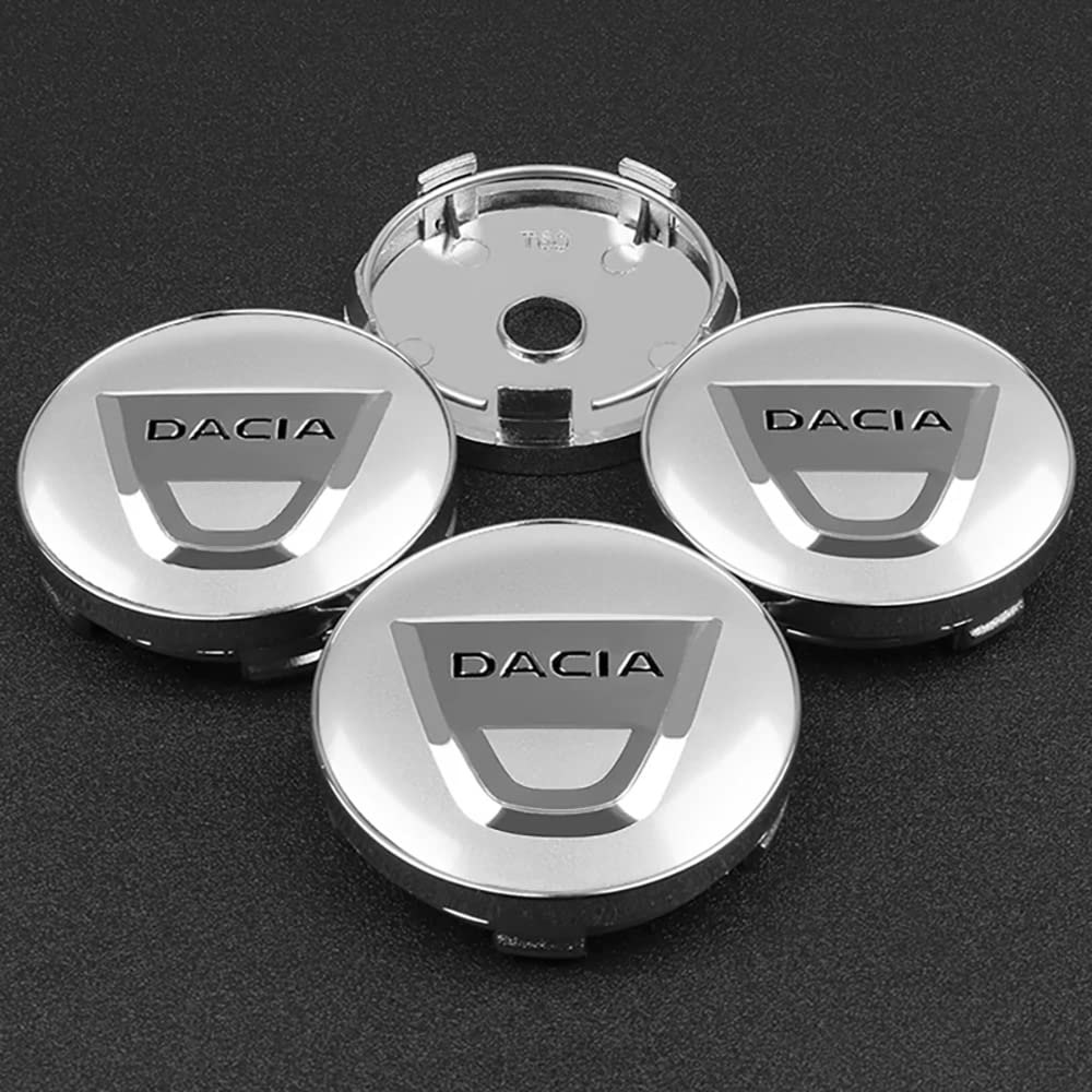4 Cache-Moyeu Pour Dacia Sandero 2020-2022 - Diamètre 60mm, Protection Roue Et Esthétique