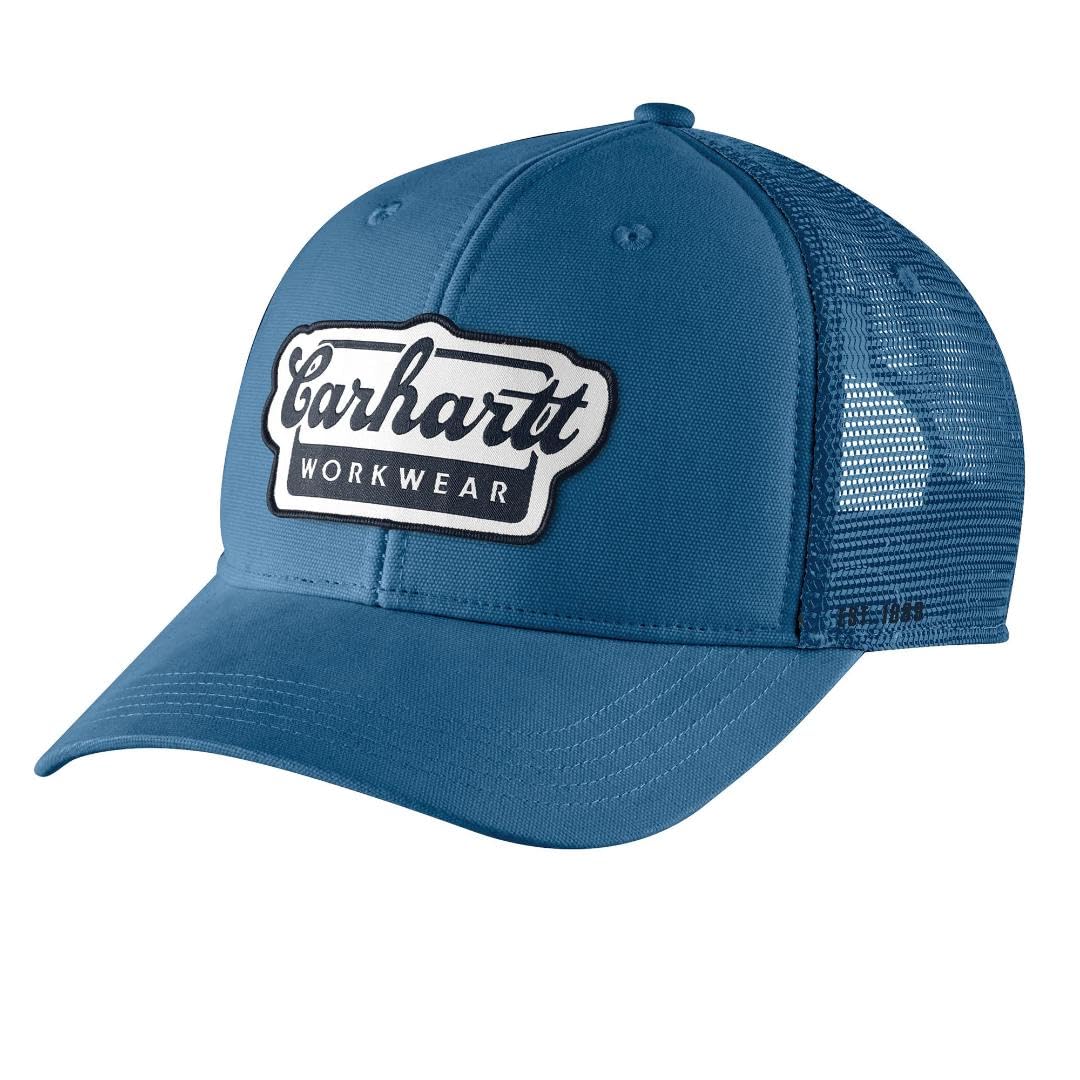 Carhartt - Rugged Flex Twill Mesh-Back Script Patch cap, Cappellino da Baseball Uomo