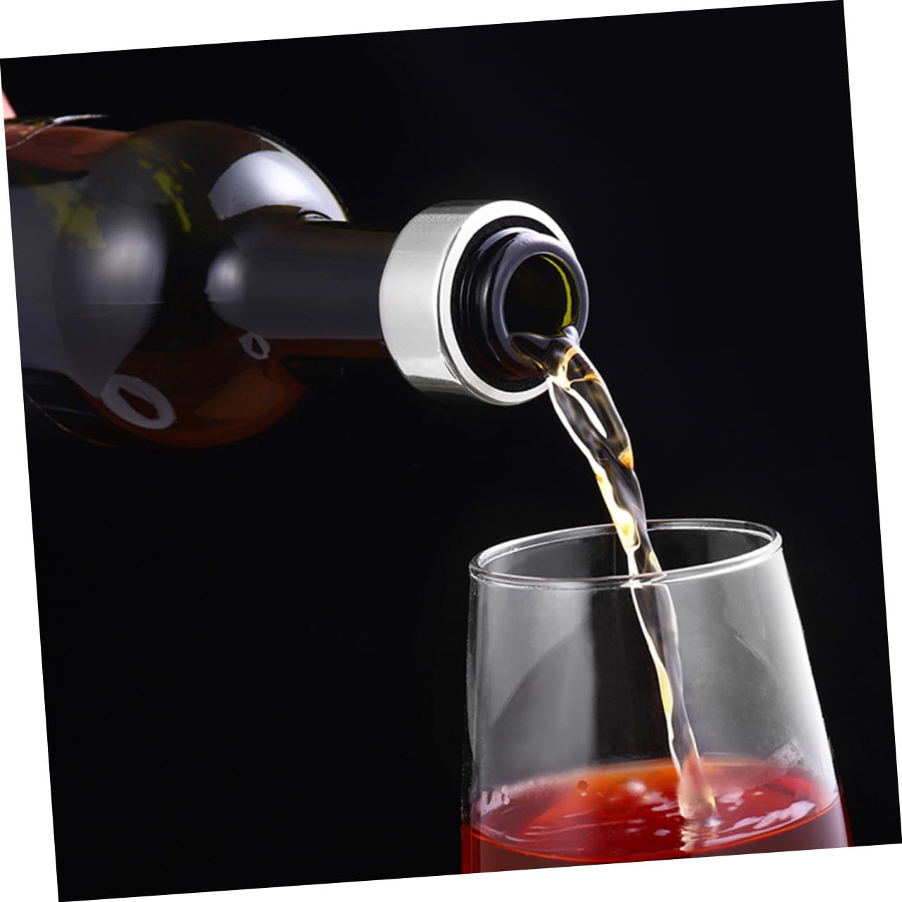 TOYANDONA 12 Stück Wein Tropfenfänger aus Edelstahl Tropffreie Weintropfringe für Küchenweinflaschen für Zuhause und Restaurant Stilvoll und Lebensmittelsicher