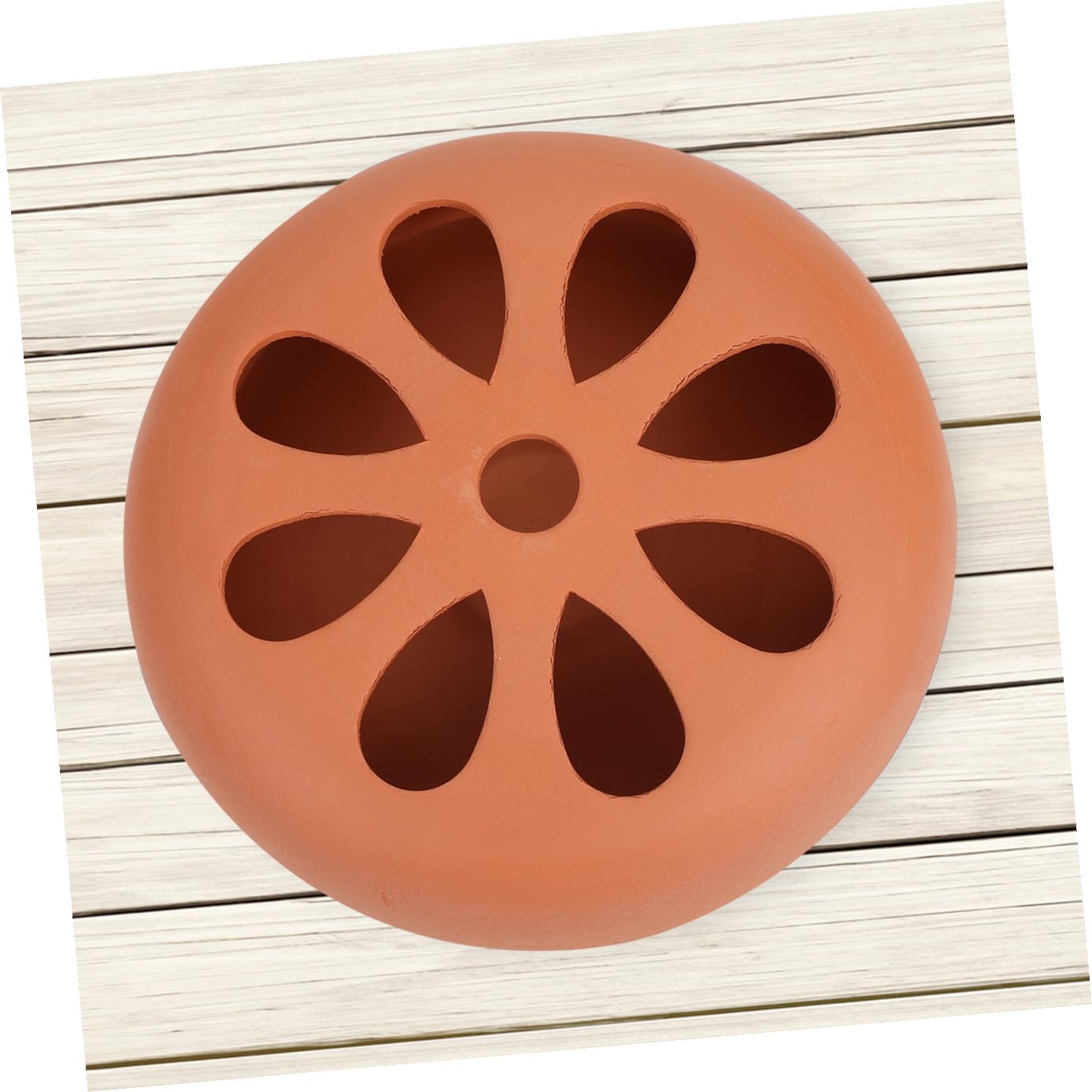 iplusmile Porta Zampirone in Terracotta 2 Pezzi Coperchio Traforato, Facile da Pulire e Resistente, per Uso Domestico e All'aperto Contro le Zanzare