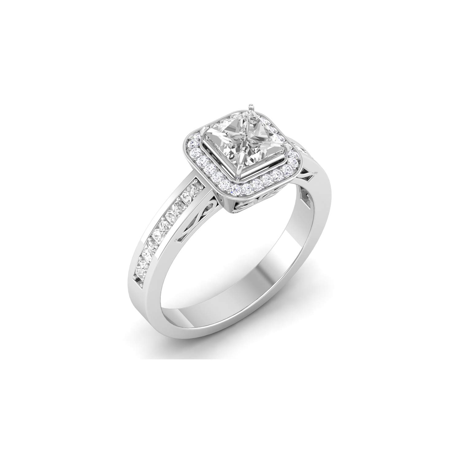 avsar Jewellery 14k (585) White Gold Ring for Women-picture-11