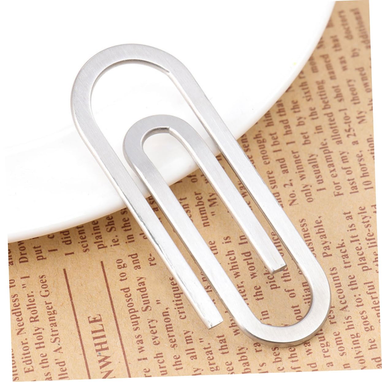 HOMSFOU 5 Set Fermasoldi Inossidabile Clip Per Documenti E Ricevute Pratiche E Resistente Per Ufficio E Casa Design Elegante Per Foto E Note 3 Pezzi * 5