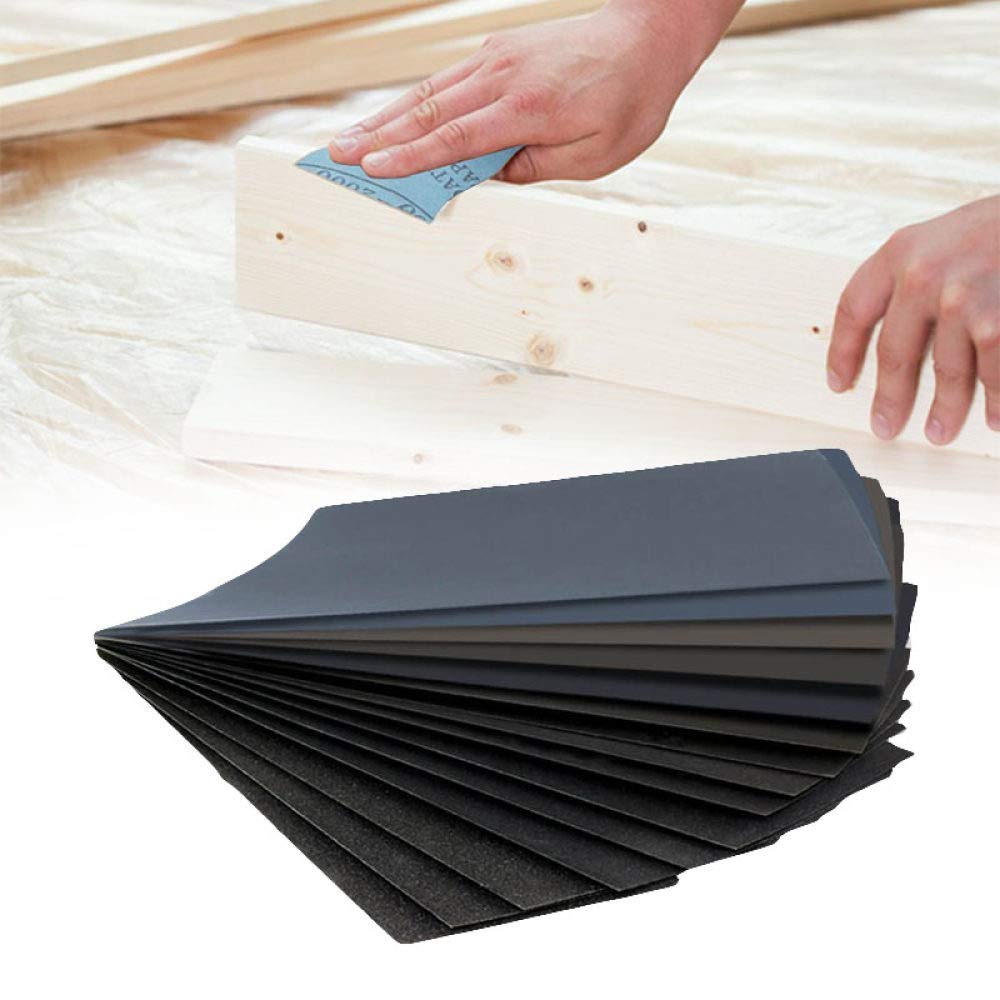 CARTA VETRATA IMPERMEABILE 5 Pz Per Lucidatura Legno Metallo 2000/2500 - Foto 7