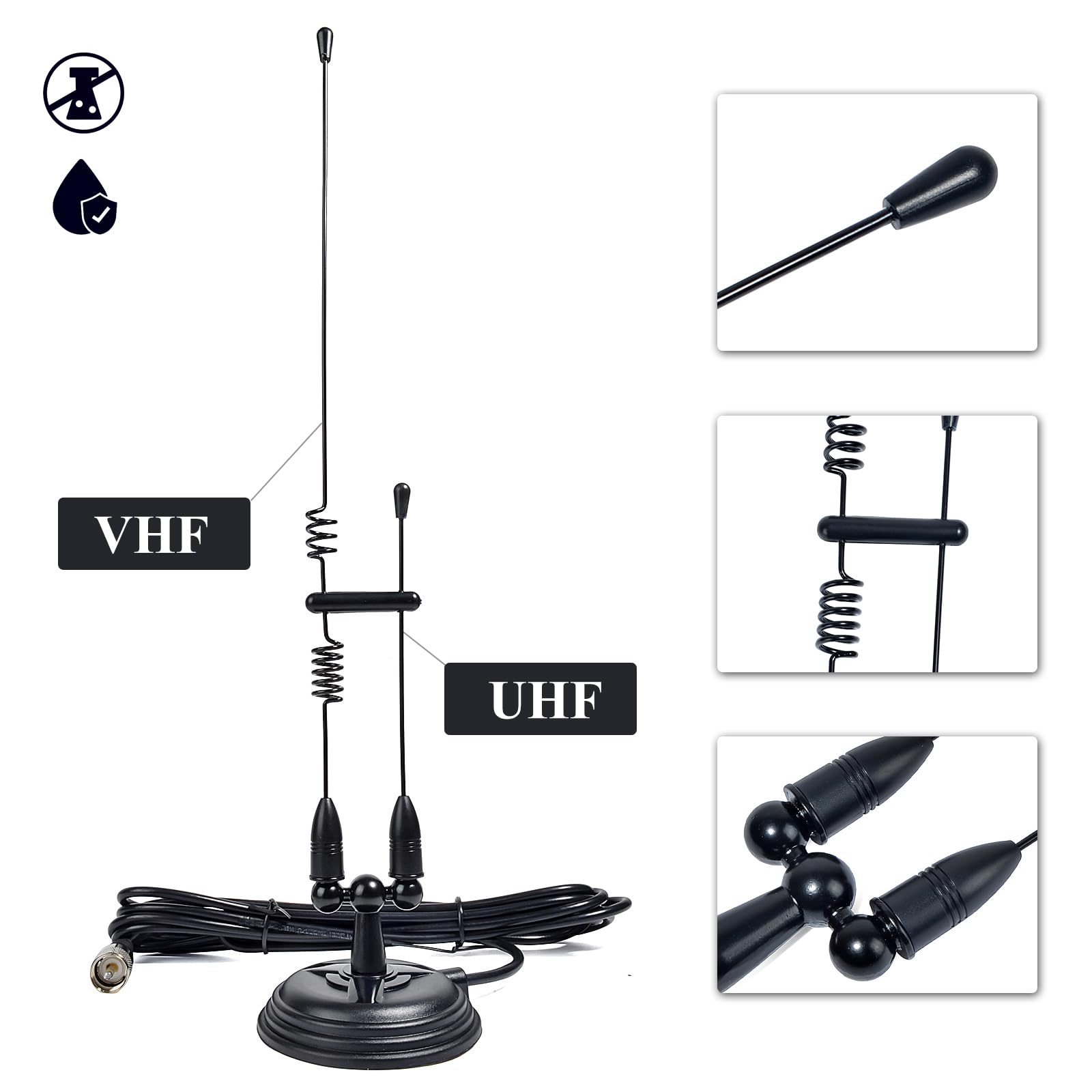 Amazon.com: YNIBST 2m/70cm VHF UHF Dual Band Magnet Base