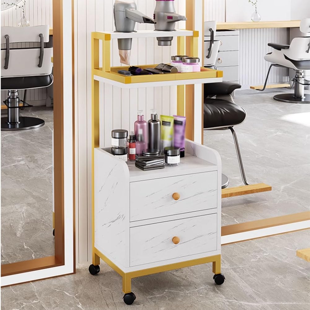 Carrello per salone di bellezza Carrello Utility Manicure Trolley Stoccaggio Rotolamento Barbiere Carrello Su Ruote, Salone Stazione Trolley Salone, Stazione Salone Di Bellezza Per