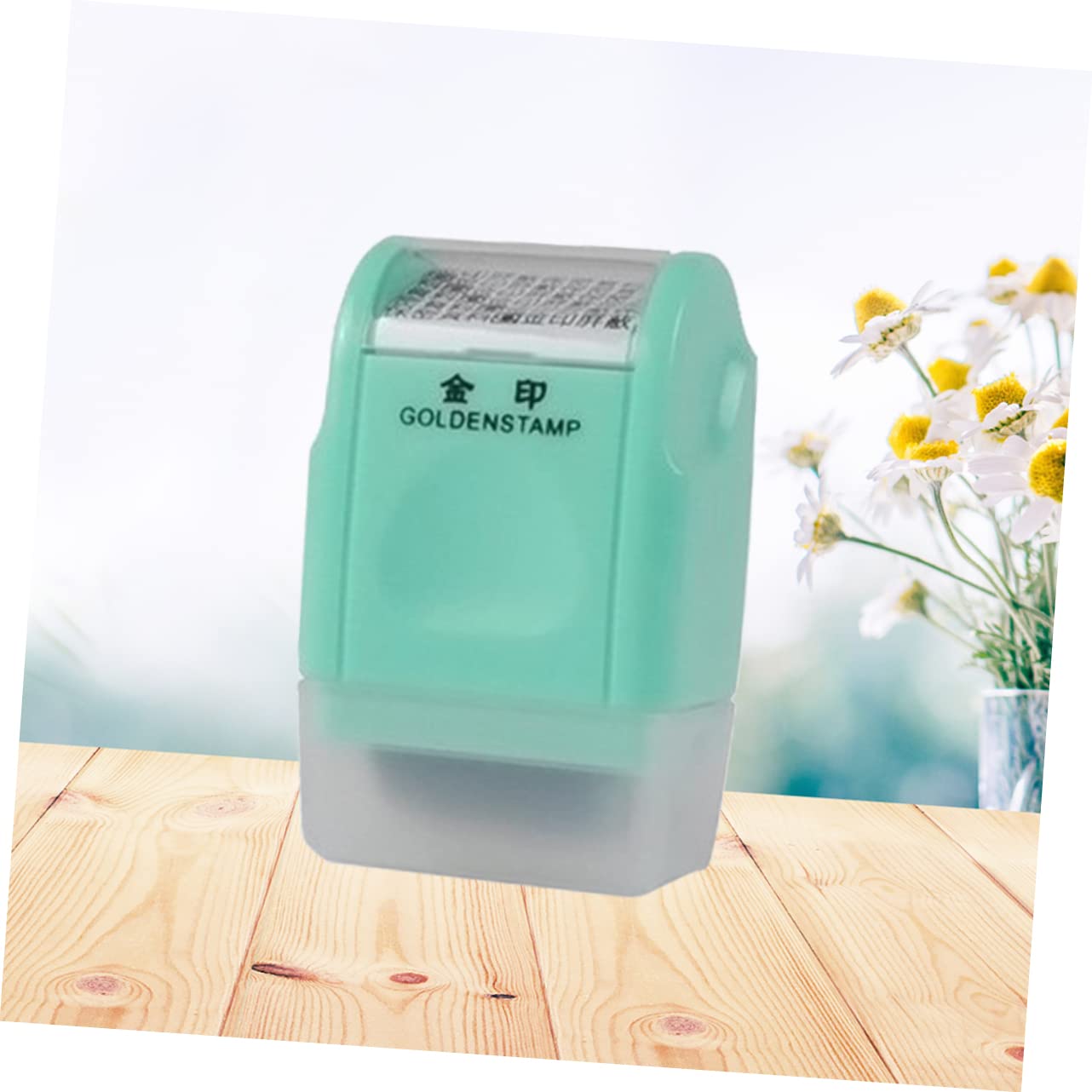 NUOBESTY 3 Pezzi Timbro A Autoinchiostrante Mini Timbro Di Sicurezza Per Ufficio