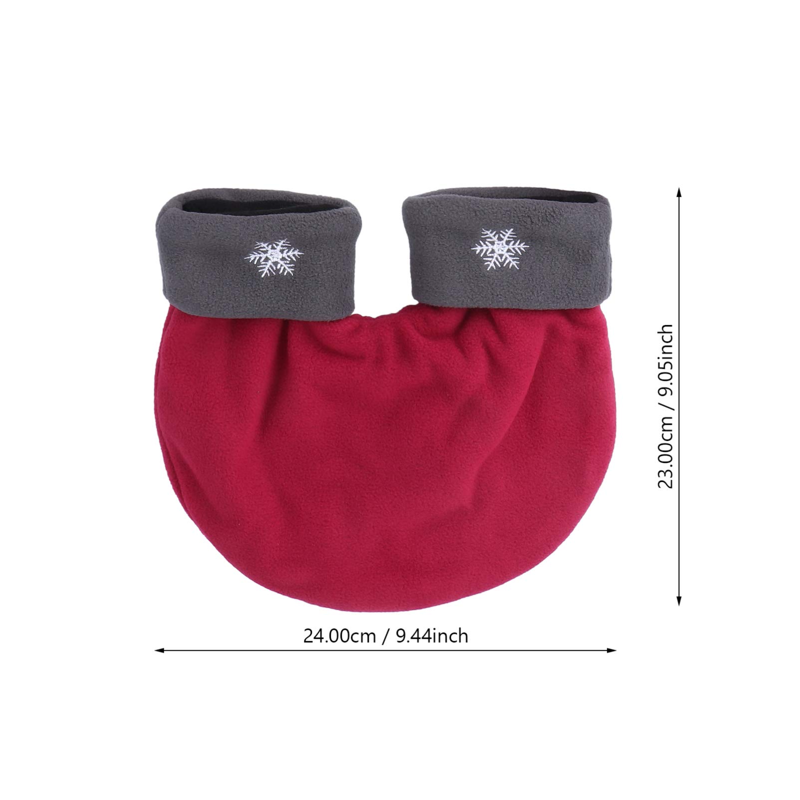 SHERCHPRY 3pcs Winter Thicken Couple Gloves Polar Fleece Hand Romantic for Lovers Warm Mittens for Outdoor Activities and Special Occasions Red