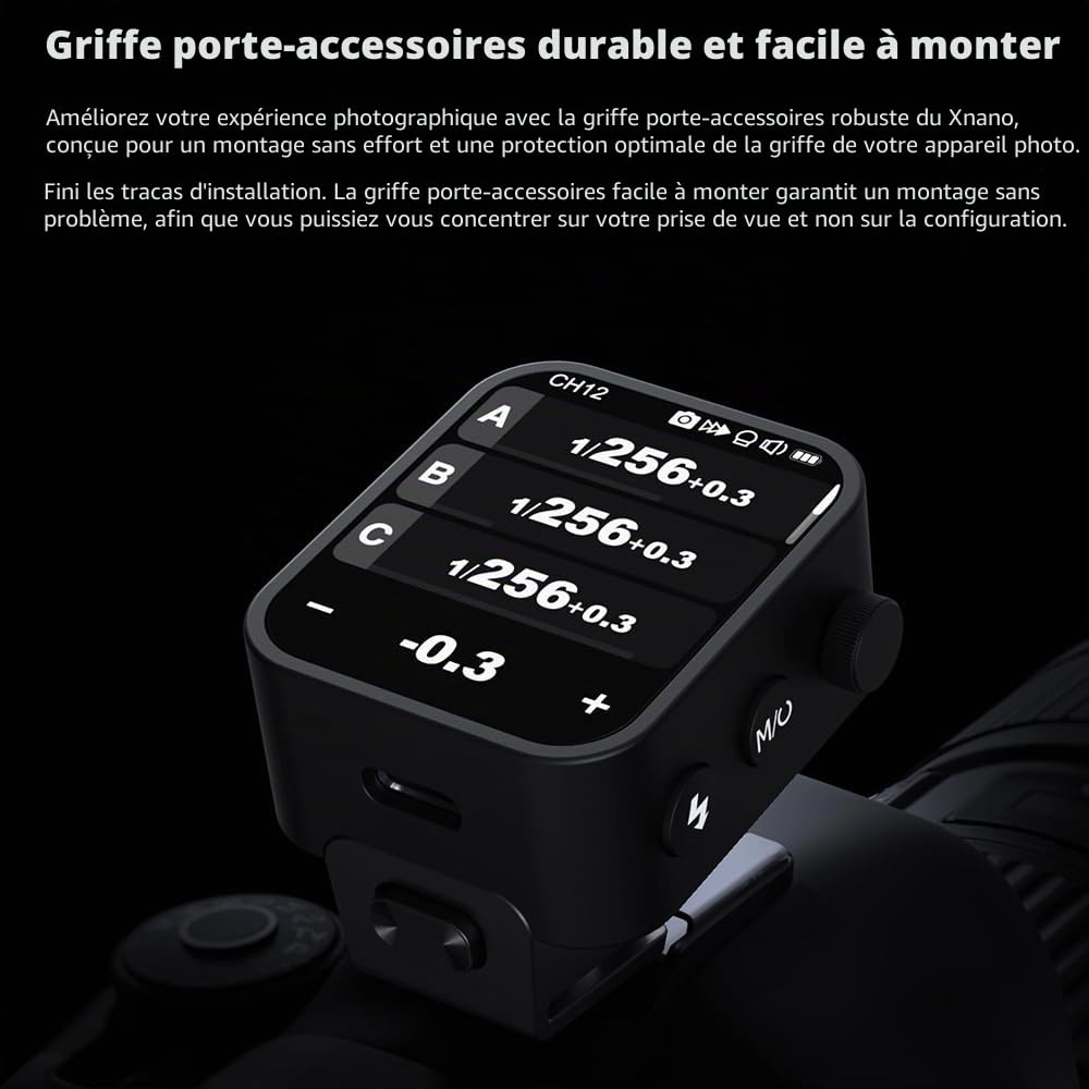 Godox X3-C Touch Screen TTL Wireless Flash Trigger with TCM Conversion, Built-in 3.7V 850mAh Li-ION Battery, 7 Days Standby for Canon Cameras(Godox X3-C)
