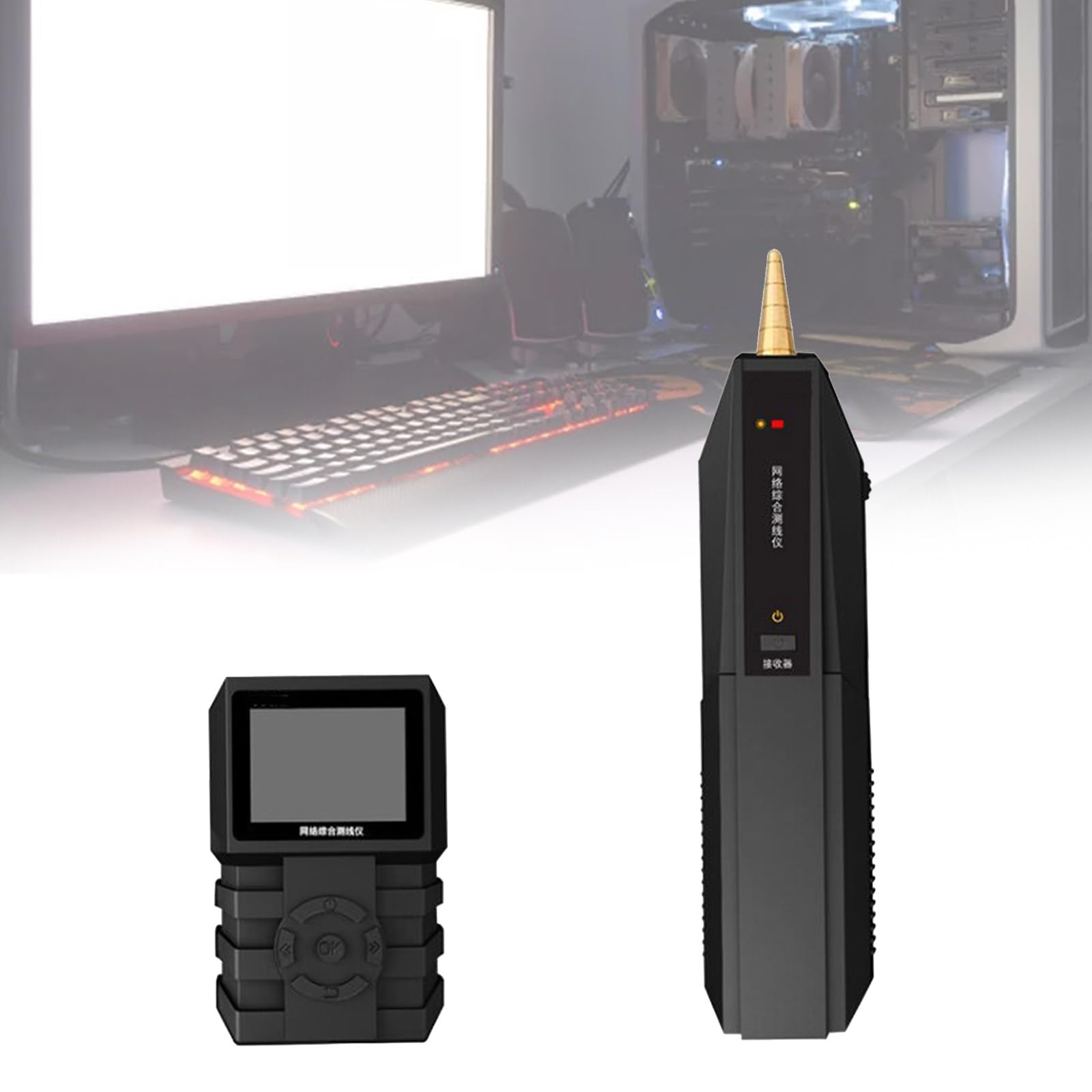 MEIBAOGE Networks Cable Tester Cable TesterLineFinder Wire Tracers for Cat5Cat6 Test EthernetTelephone Cable Toner