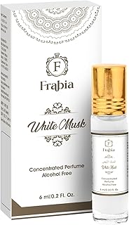 Frabia White Musk Attar Perfume Oil Roll On for Men and Women | Musk, Lily and Rose Fragrance Notes | 12 Hrs Long Lasting,... Price In India