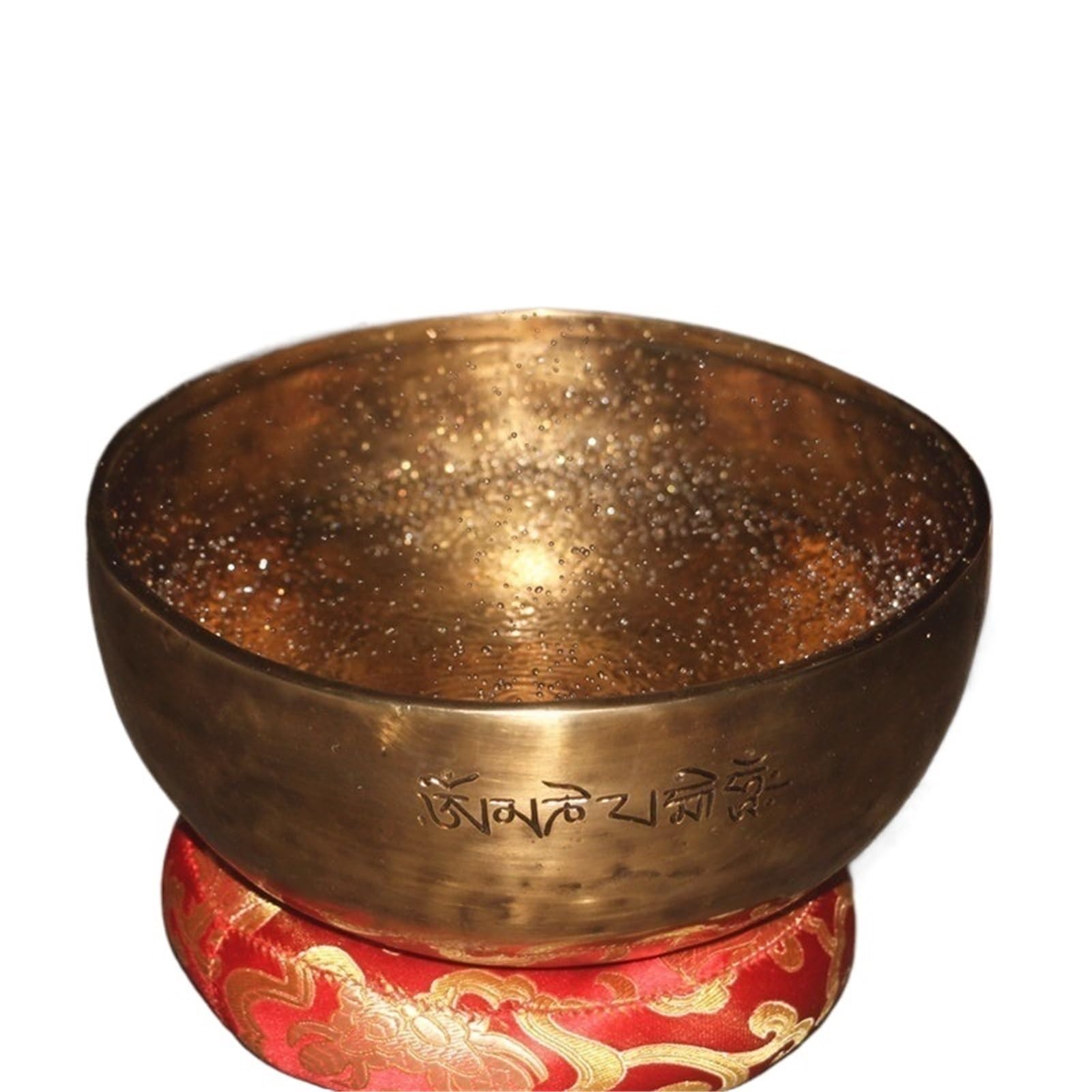 Klangschalen-Set Meditationsklangschale, reine Handarbeit, professioneller OM-Klang, Bronzeschale, Therapie, Buddha, Chakra, Achtsamkeit(Diameter 22cm)