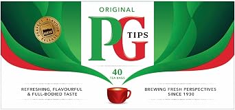 PG Tips Original Black Tea 40 Bags Official Import