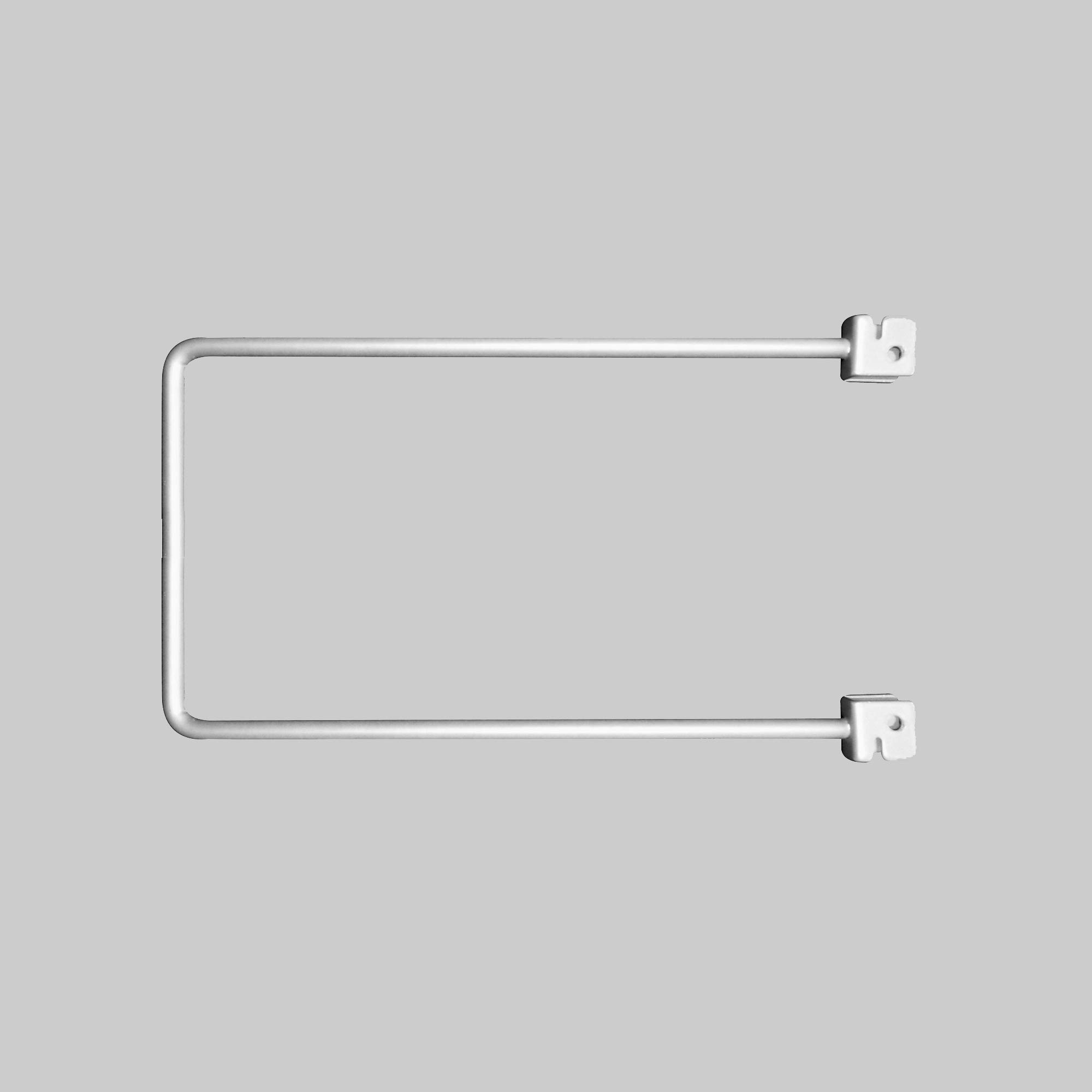 RBUK Twin Slot Shelving Flexi Bookend - Powder Coated Metal Shelf Divider for Adjustable Shelves - Available in 3 Sizes, Fixings Not Included - 2 Pack (White, 150mm)