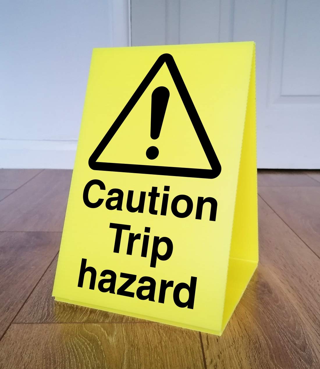 Buy Caution Trip Hazard Free Standing Double Sided A Board Yellow