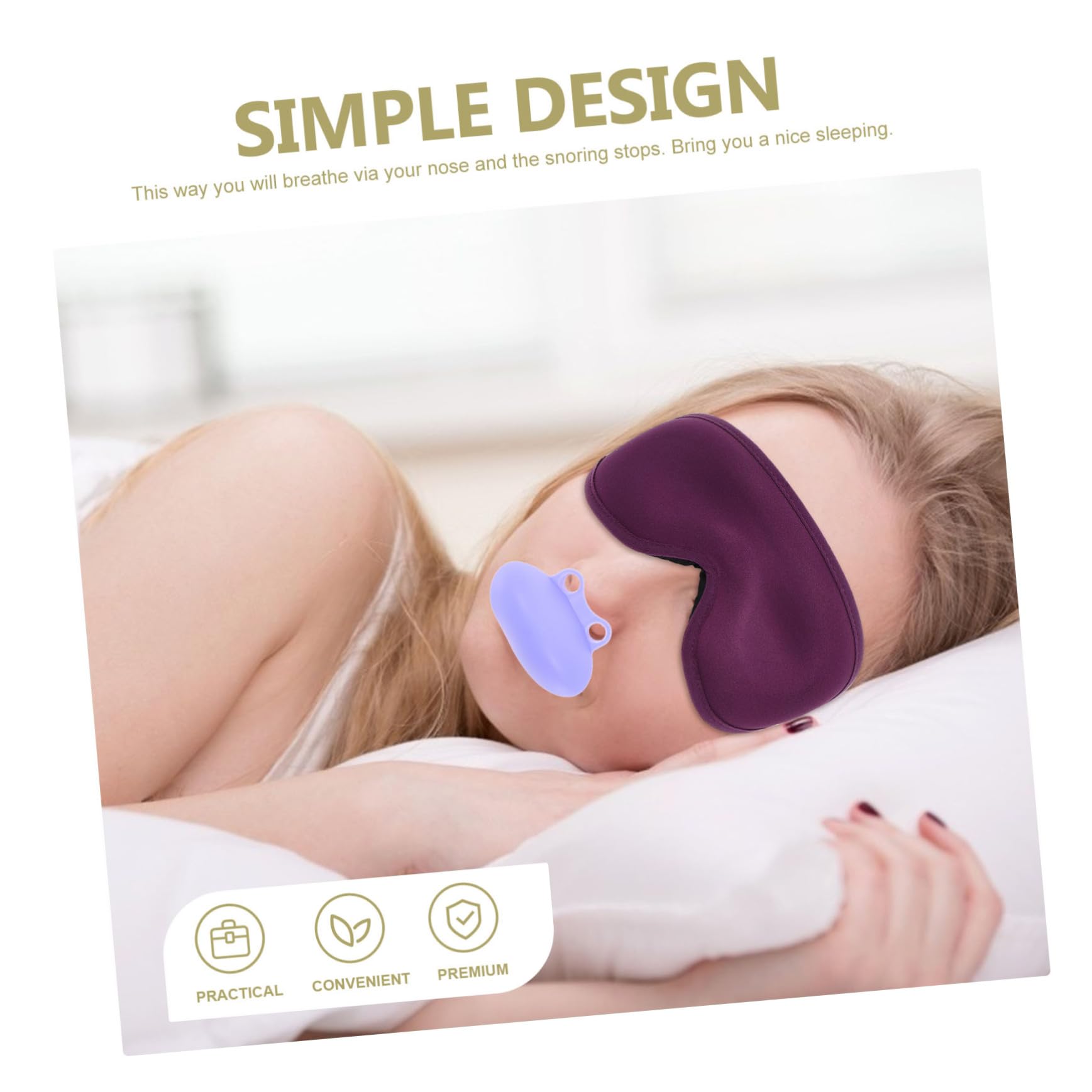 Healeved 5 Piezas tapón de ventilación nasal para dormir device nasal antironquidos solución de ronquidos dispositivo tapón de silicona