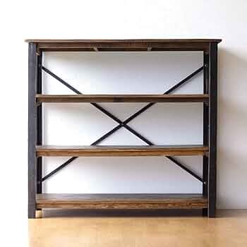 Amazon｜飾り棚 アンティーク ディスプレイラック シャビー