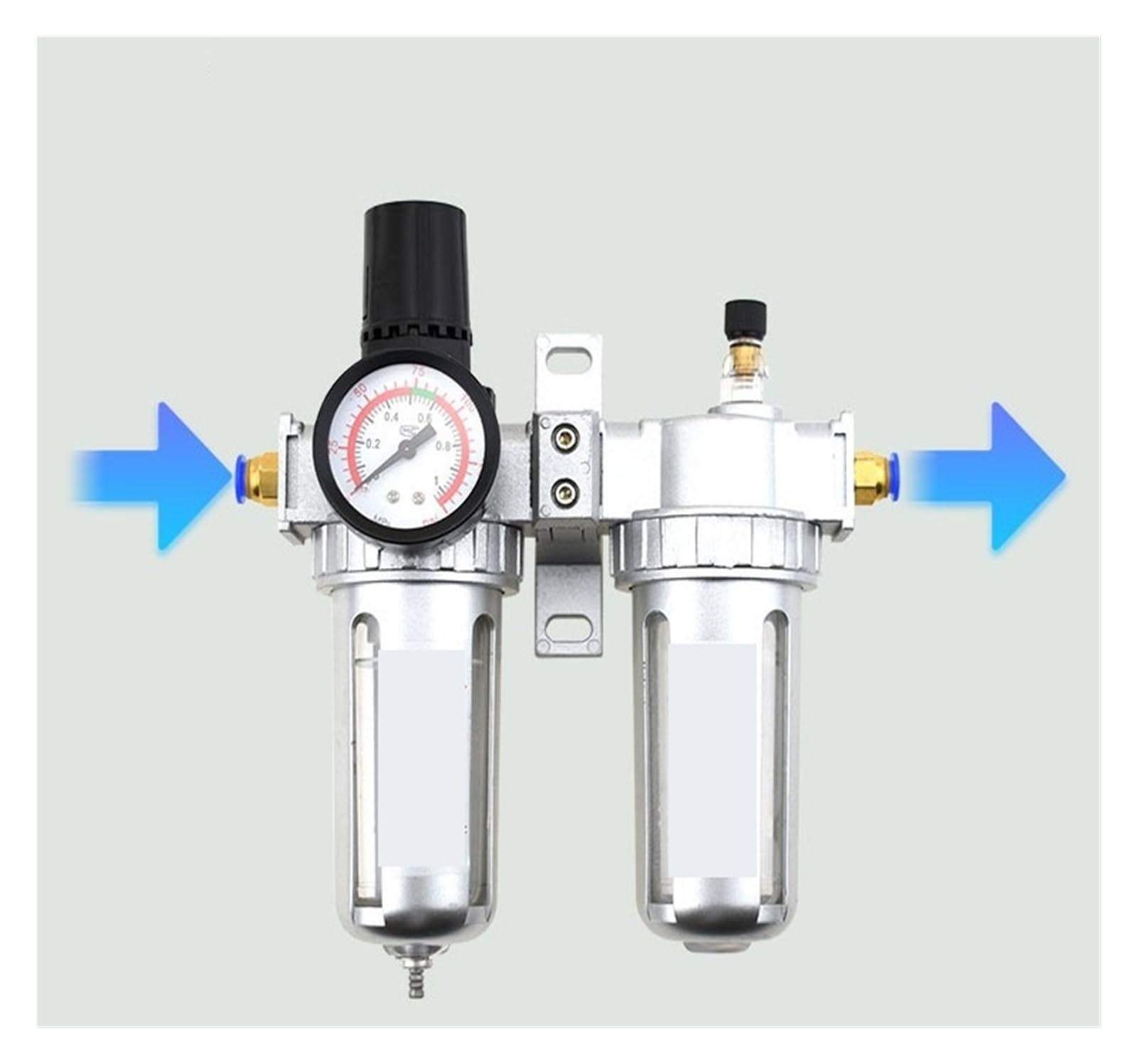 Regolatore di pressione. Unità Di Regolazione Del Filtro 'aria Pneumatica Trattamento A Fonte D'aria For Compressore E Uso Industriale(SFC200)