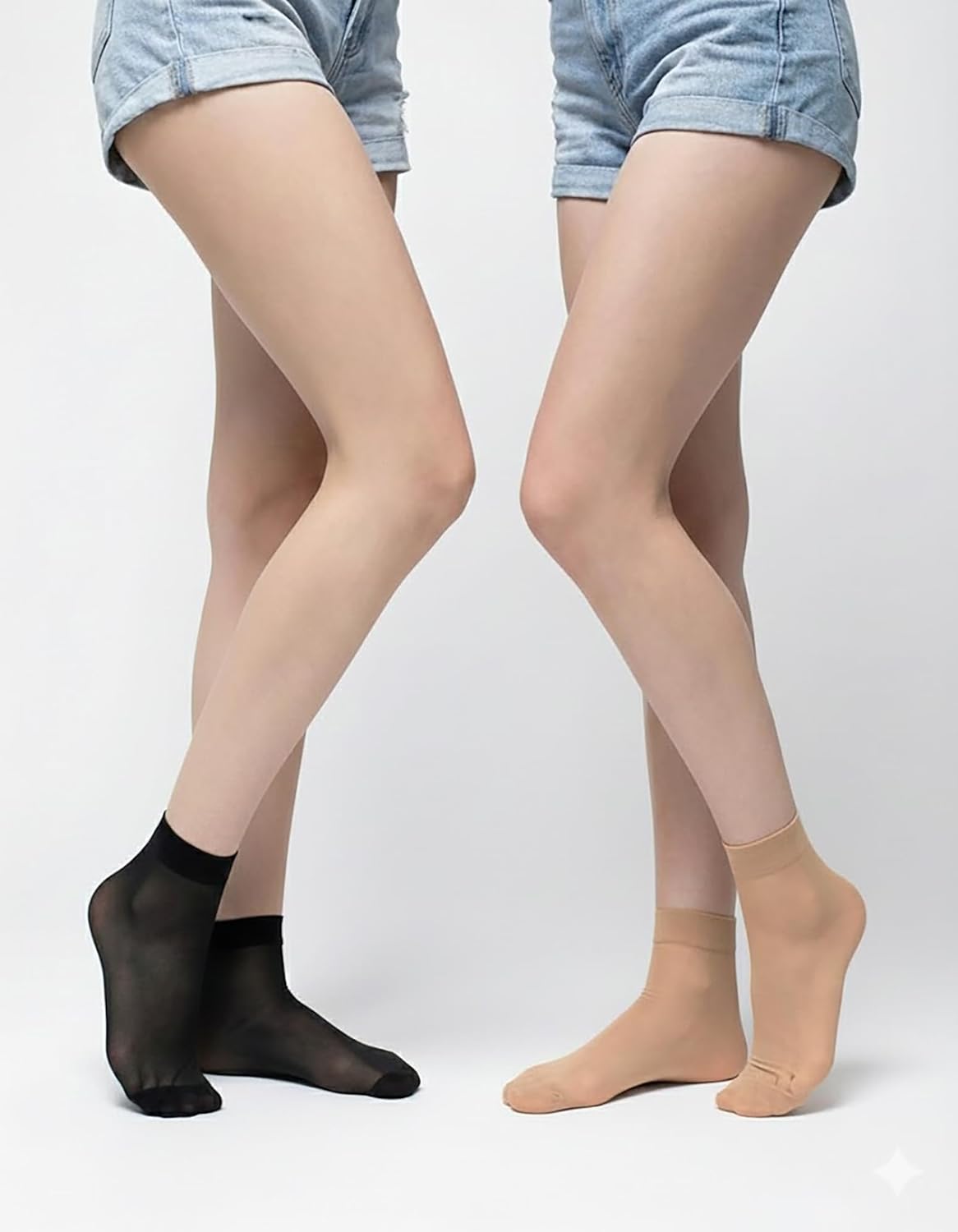 MALVA 10 Pairs Women's Ankle Low Cut Sheer Socks (30 Den) - Image 3