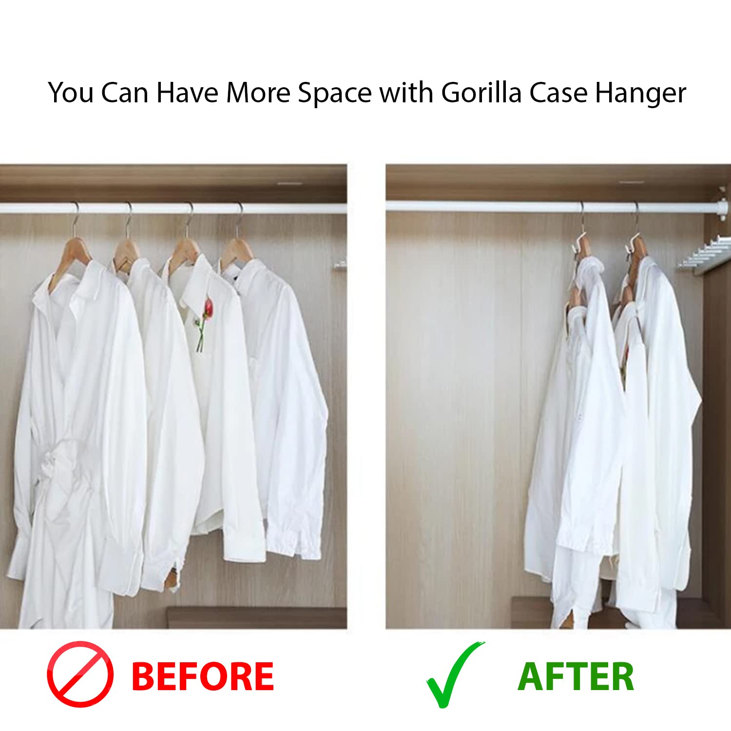 Clothes Hanger Connector Hooks - Hangers Space Saving - Clothes Organizer - Collage Dorm Room Essentials - 20 PCS Heavy-Duty Clothes Closet