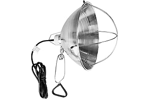 Simple Deluxe Clamp Lamp Light Compatible with UVB Bulbs for Reptiles 10.0