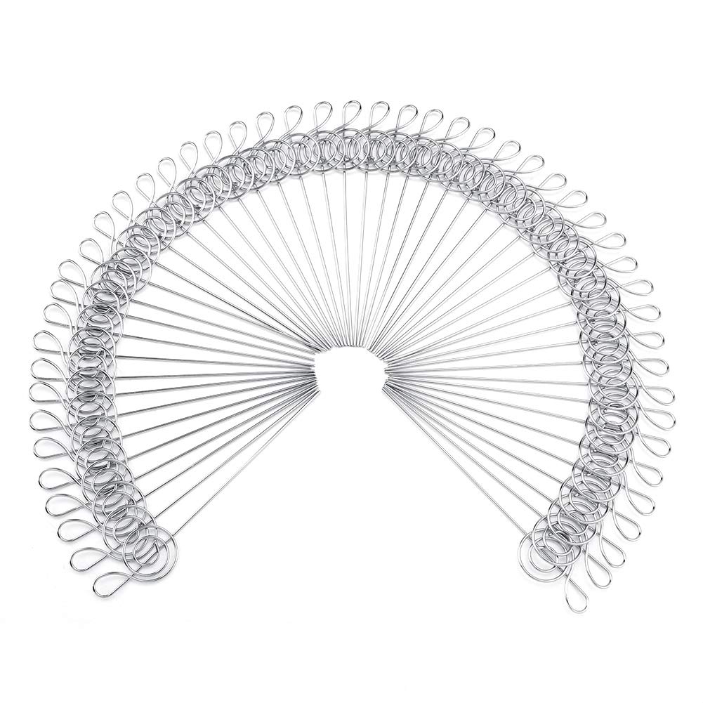 Memoclip kaart houder 50 x zilver DIY handwerk metaal ronde draden foto kaart afbeelding memo papier notitie display clip tafelnummer clip staander voor bruiloft taart decoratie (liefde hart Memoclip kaart houder 50 x zilver DIY handwerk metaal ronde draden foto kaart afbeelding memo papier notitie display clip tafelnummer clip staander voor bruiloft taart decoratie (liefde hart