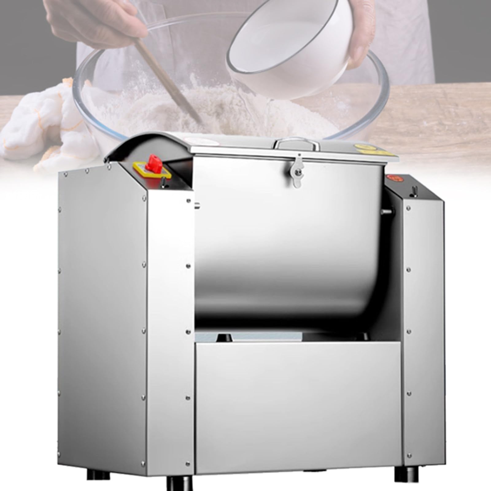 GLJTUO mixers for baking Commercial Kneading Machine Electric Stand Mixer, Commercial Dough Mixer, Pizza Dough Mixer for Restaurant, Bakery