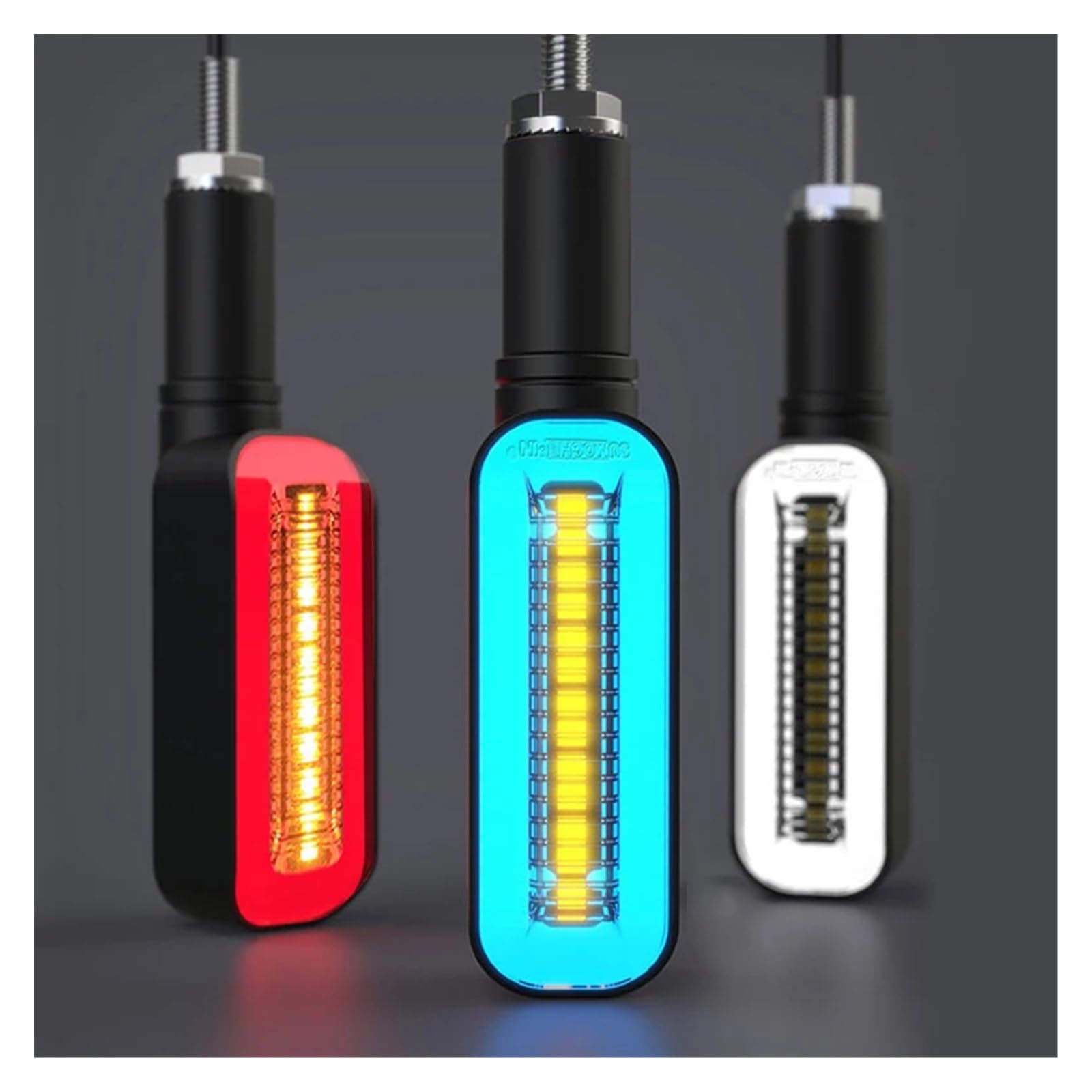 Intermitentes LED para Motocicleta con Relé LED Integrado, Intermitentes Freno Motocicleta, Intermitentes Universales M10, Resistentes Al Agua señal luz traseras