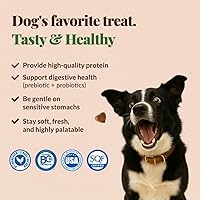 Vista 2 de Get Naked Biteables - Golosinas suaves para perros de salud digestiva, bolsa de 6 onzas