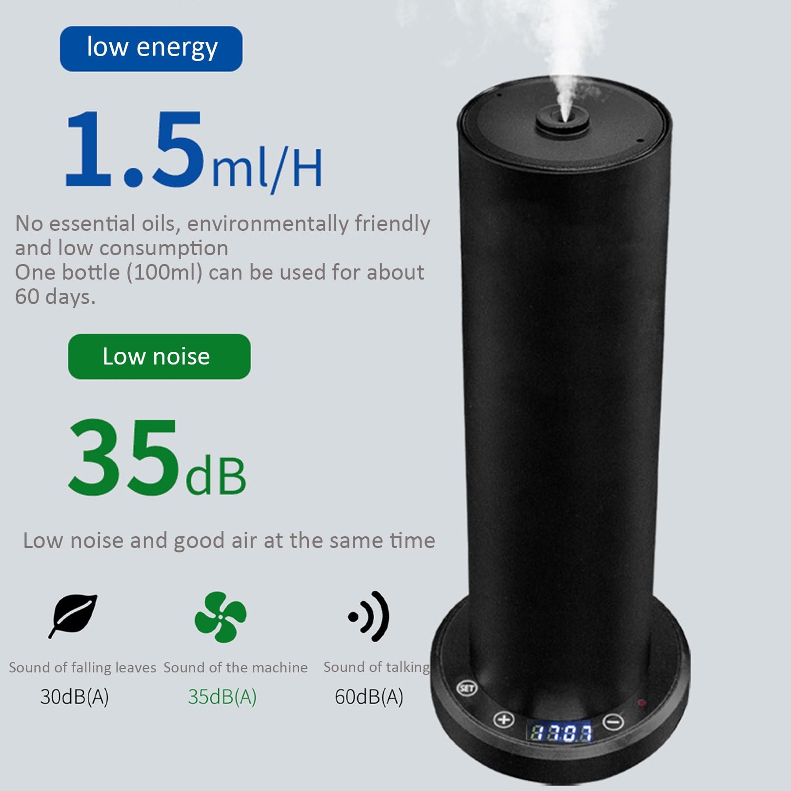 Olejki Eteryczne Dyfuzor Zapachowy 100ml Maszyna Zapachowa Odświeżacz Powietrza Do Domu Urządzenie Elektryczna Aromatyczna Oaza Do Biura Hotelowego